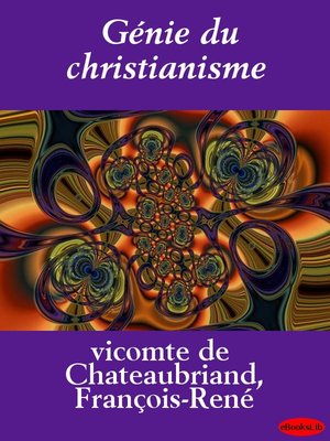 cover image of Génie du christianisme
